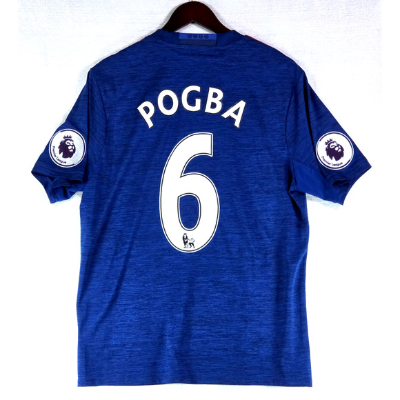 Adidas Climacool Manchester United Premier League Jersey Red Devils Pogba 6 Med - Picture 7 of 9